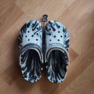 Marbled Crocs, brand new